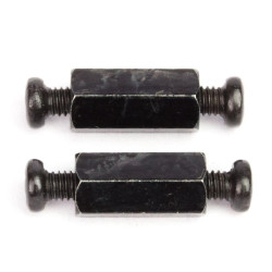 Pimoroni M2.5 Standoffs for Pi HATs - Black Plated - Pack of 2