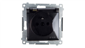 Simon 54 Gniazdo Bryzgoszczelne Z/U Ip44 Z Klapką Transparentną Bez Uszczelki...