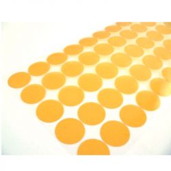 Krążki maskujące samoprzylepne polyimid (kapton) grubość , średnica 15 mm, (100szt)