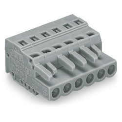 WAGO 231-116/026-000 PCB Spring Connector 5mm 16A Grey 16-Pin