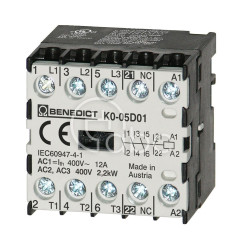 Mikrostycznik 3P, 24 V AC, 5 A, 2,2 kW, 1NC, K0-05D01 24