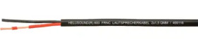 Speaker cable, 2-wire, 4.0 mm², unshielded, FRNC, black, 400118