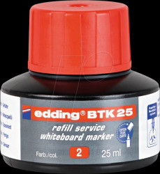 4-BTK25002 Refill ink, whiteboard marker, BTK 25, red