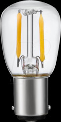 LX024026502 LED bulb Ba15d, 1.5 W, 140 lm, 2500 K, filament