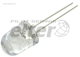 Dioda LED 3mm zielona 12V clear 3999mcd