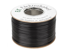 Kabel głośnikowy SMYp 2 x 1mm czarny 100m