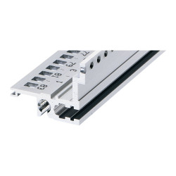 Poręcz szafy, typ: Szyna pozioma, Aluminium