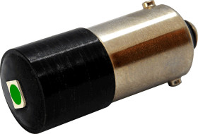 Lampka kontrolna Zielony 12-60V ac/dc BA9s LED średnica 10mm długość 25.5mm
