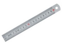 NP-LINIA200 Przymiar stalowy (linijka) długość 20cm