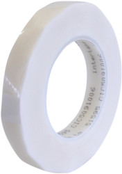 Electronics adhesive tape, 19 x 0.114 mm, polyester, white, 66 m, 51595-19MM
