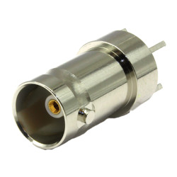 Złącze koncentryczne Montaż na płytce drukowanej Żeński 75Ω typ złącza Złącze BNC 0 to 4.5GHz Przepust