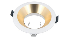 Led Line Oprawka Sufitowa Oczko Okrągła Biało-Złota Oltika 5 Lat Gwar.