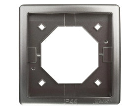 Simon Basic Standard Ramka bryzgoszczelna pojedyncza IP44 z uszczelką stal inox BMR1B/21