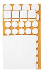 Podkładki filcowe samoprzylepne białe 98Z147 /106szt./