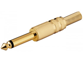 Wtyk jack 6,35 mm, mono wtyczka jack 6,35 mm (2-pinowa, mono)