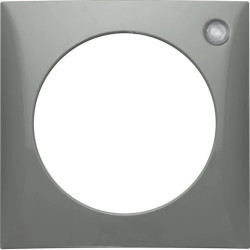 Integro Ramka pojedyncza z soczewką szary połysk 919872506