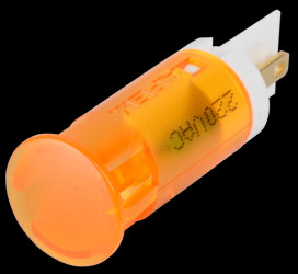 QS121XXHO220 Indicator LED, 220 V AC, 12 mm, FASTON, orange
