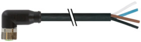 Konektor M8 żeński kątowy z wolnym końcem przewodów 3m 7000-08101-6310300