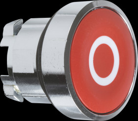 ZB4BA432 Pushbutton, front panel, Harmony XB4, 22 mm, red, momentary