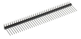 Złącze szpilkowe 36-pinowe raster: 2.54 mm Kąt prosty 1-rzędowe RS PRO Otwór przelotowy 650 V Bez osłony