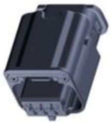 Socket, unequipped, 3 pole, straight, 1 row, gray, 1801179-3