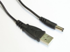 Kabel USB - DC 2.1/5.5 1m