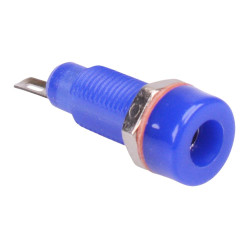 Blue 4mm Panel Mount Test Socket 10A R1-22