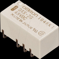 G6K-2G-Y DC5 BY OMR Signal Relay, SMD, 5 VDC, 1 A, 2 CO