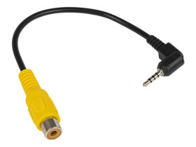 WTYK JACK 2,5 4-POLOWY - GNIAZDO RCA DO