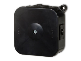 Puszka hermetyczna 12PHS-2 bez złączek czarna 80x80mm IP44 12PHS-2 KARLIK