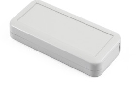 ABS handheld enclosure, (L x W x H) 109 x 50 x 22 mm, gray (RAL 7046), IP54, 1552C3GY