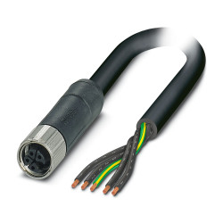 Kabel zasilający 5 Core Polichlorek winylu PVC Sheath Szary