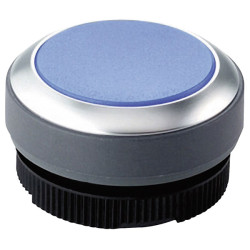 Rafi 1302700212600 Pushbutton Flat Lens Blue LED IP65 &#xD8;29.8mm