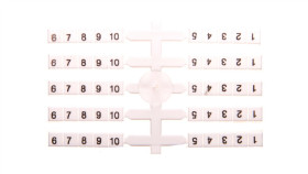 Oznacznik Elastyczny Do Złączek Szynowych Eo3 /1-10/ (20Szt. X 1-10Cyfr)...