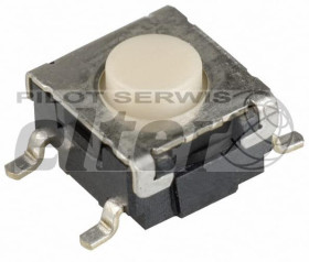 Mikroprzełącznik SMD 6,0x6,6mm H 4,3mm 1,6N 4 PIN
