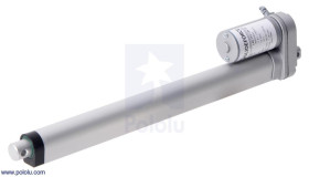 Pololu Glideforce LACT12-12V-05 Light-Duty Linear Actuator: 15kgf, 12" Stroke, 1.7"/s, 12V