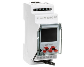 Programator cyfrowy 2-kanałowy tygodniowy 2-modułowy 24-250V AC / 30-300V DC ZCM-12P/U EXT10000187