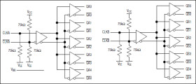 Dual 1:5 Differential LVPECL/LVECL/HSTL Clock and Data Drivers