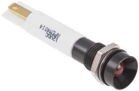 Lampka kontrolna do montażu panelowego 10.8 → 13.2V dc Pomarańczowy 8mm LED RS PRO