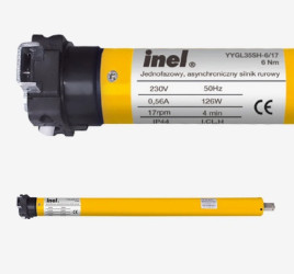 N-6SH Silnik rurowy 6Nm 230V krótki (390mm) do rury oktagonalnej o średnicy 40mm