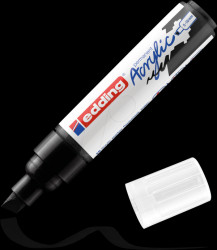 4-5000901 Acrylic marker, 5 mm-10 mm, black