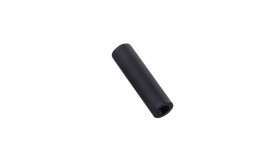 ROUND SPACER, THREADED POM 5MM BLACK