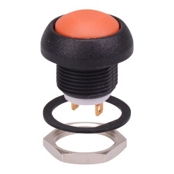 ISR3SAD900 Orange Momentary 12mm Push Button Switch SPST IP67 APEM