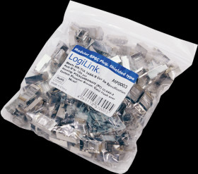 MP0003 CAT5e modular connector, shielded, 100 pcs.