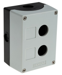 Obudowa kasety sterowniczej Siemens 2-otworowa Ø 22mm Szary IP66, IP67, IP69(IP69K) SIRIUS ACT 3SU18
