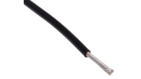 Przewód Do Urządzeń Ptfe Ptfe Czarny, 25M 0,12 Mm2 7/0,15 Mm, 300 V, -75 ›...