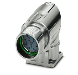 Złącze wielostykowe przemysłowe 12-pinowe M23 Montaż przedni Gniazdo Phoenix Contact