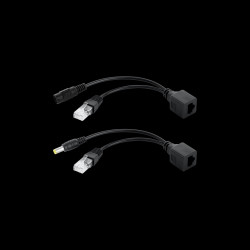 Adaptor PoE- zasilanie LAN AP, ROUTER kpl. czarny