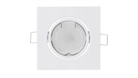 Oprawa Podtynkowa Ruchoma Kwadrat Pictor Biała Blacha Mr16 Gu10