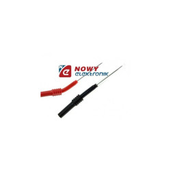 Końcówka pom. 201621 igła czerw. 1mm giętka gn.4mm, 92mm 30V/10A